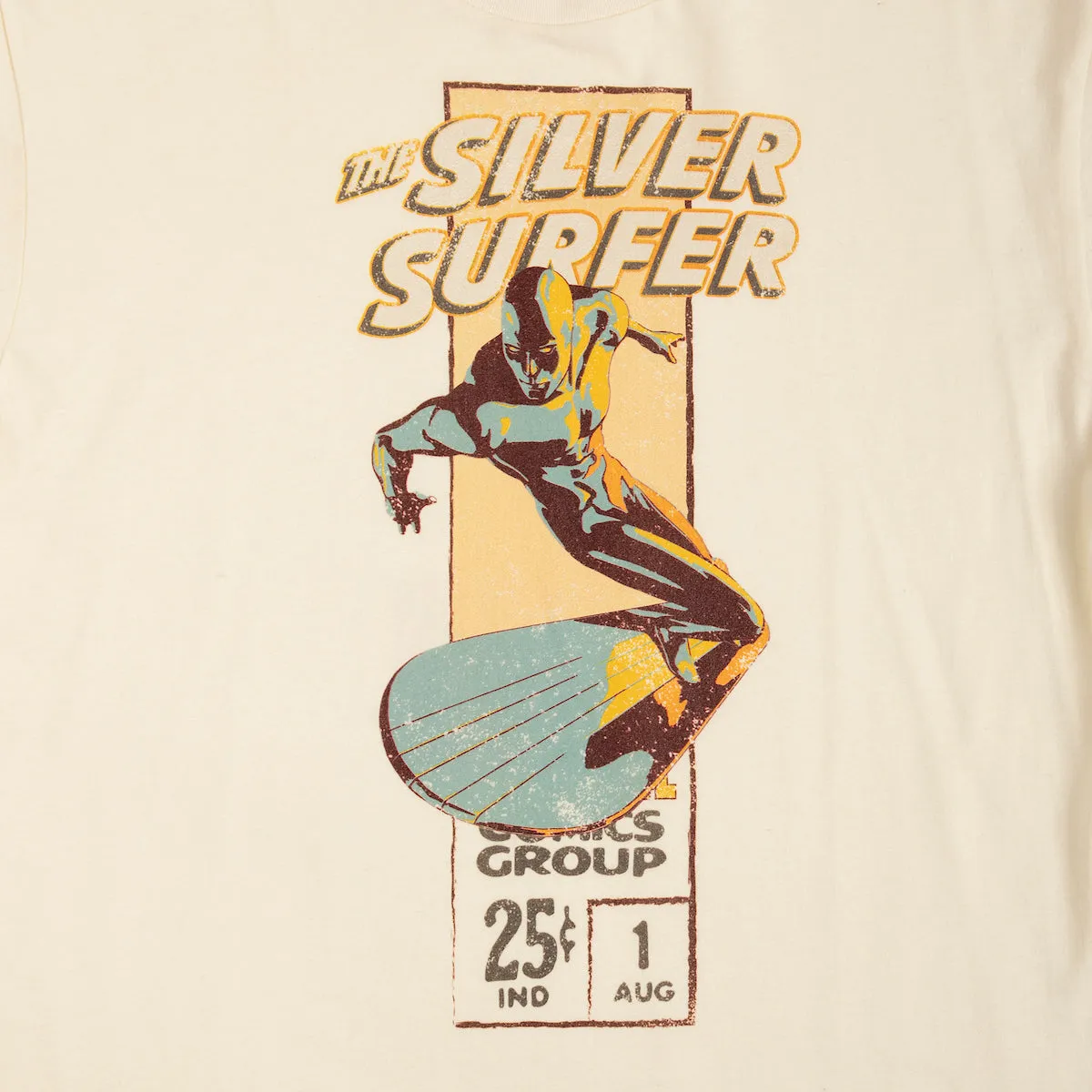 Silver Surfer Posing Natural Tee