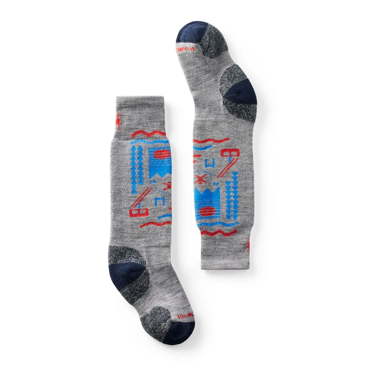 Smartwool Light Grey Ski Day Wintersport Sock