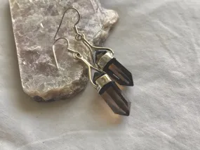 Smoky Quartz Alena Earrings - Small