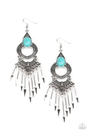 Southern Spearhead Blue-Earrings