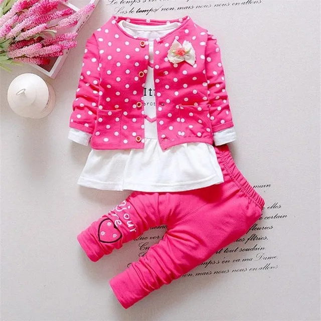 Spring Baby 3Pcs Outfit