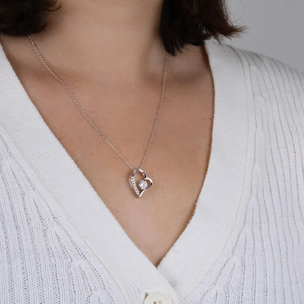 To My Love Heart Pendant Necklace Gift For Wife or Soulmate