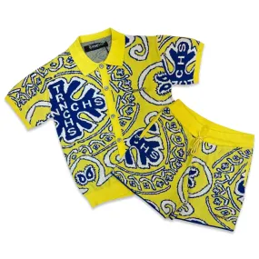 TRNCHS Bandana Yellow Short Set