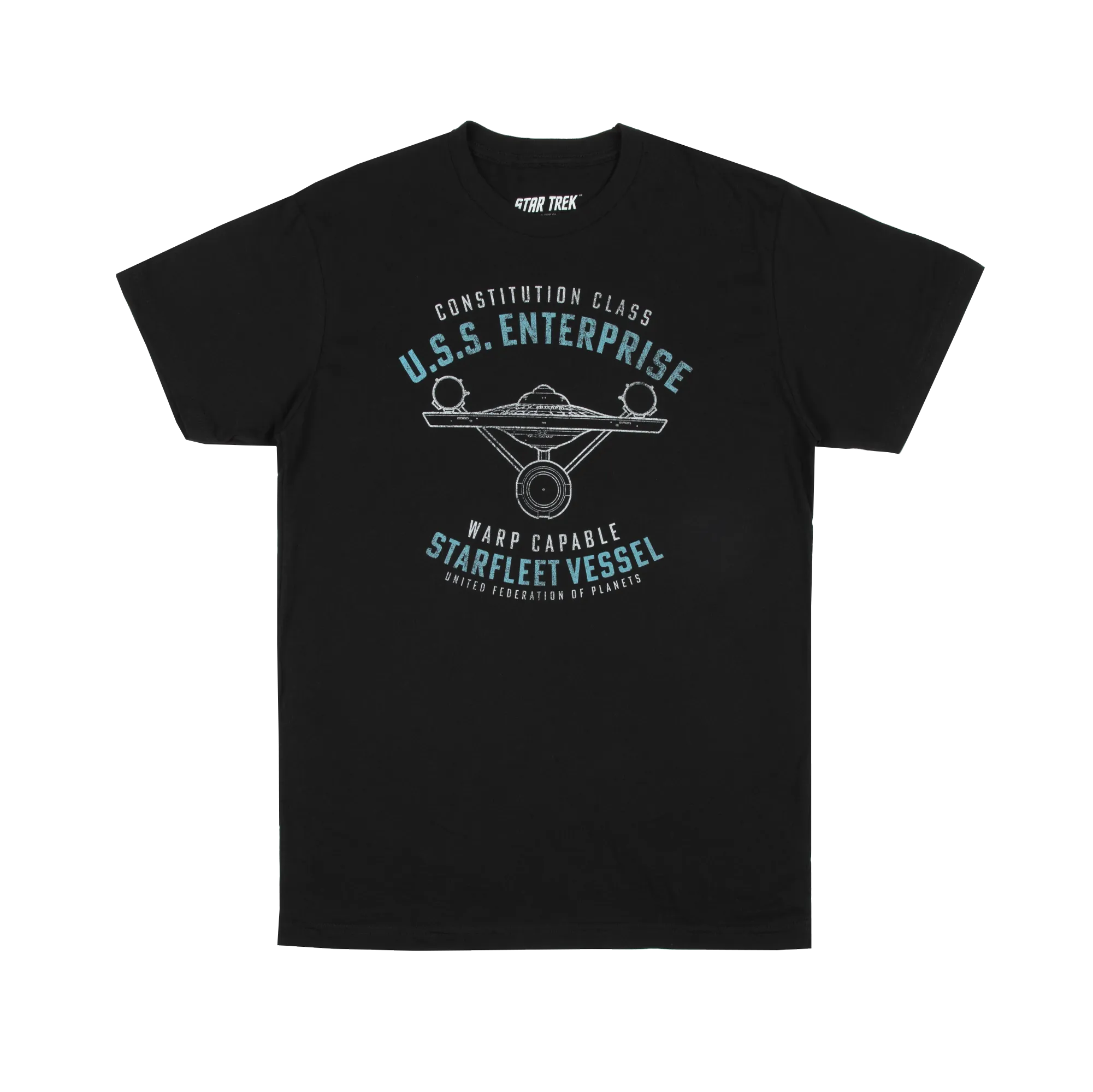 USS Enterprise Warp Capable Black Tee