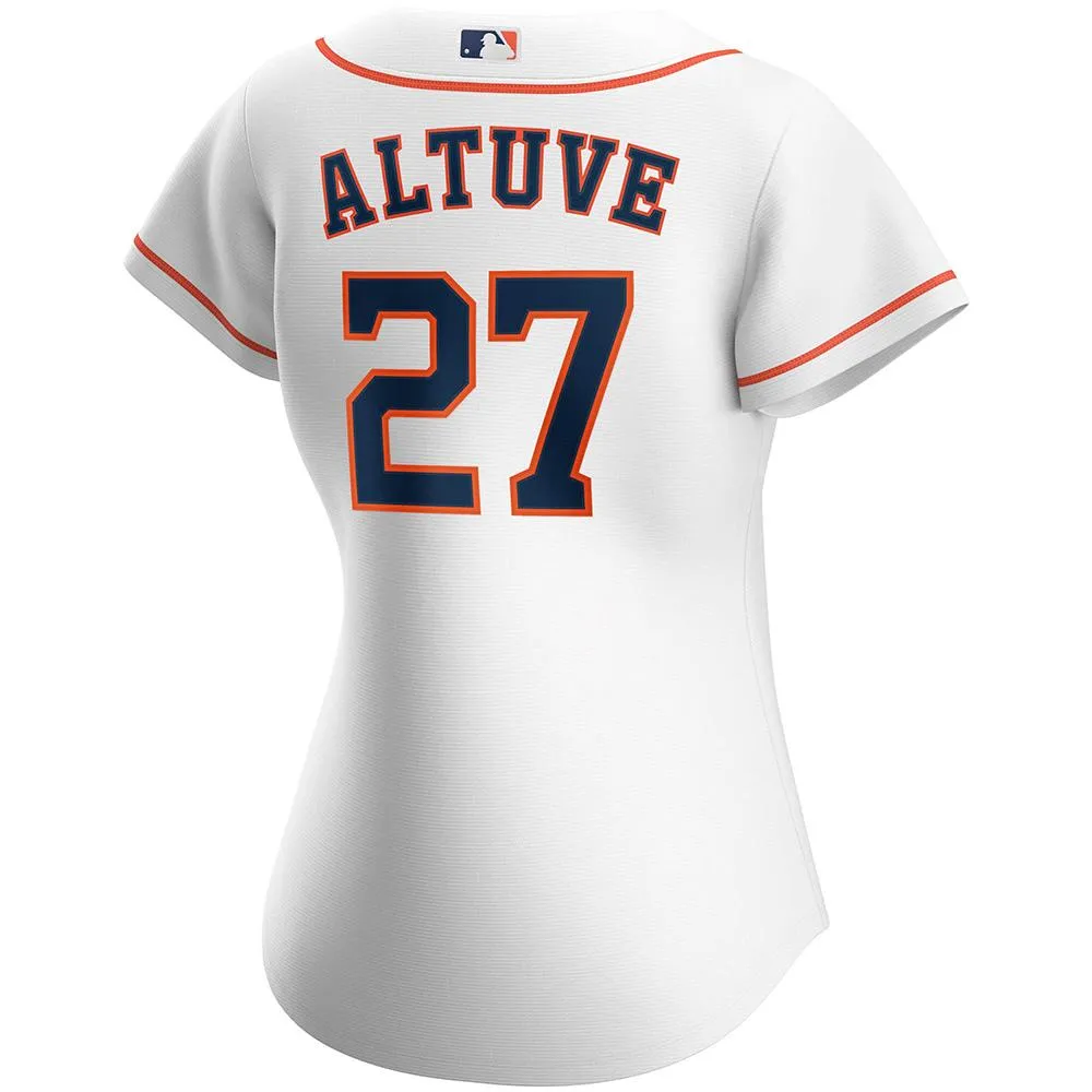 Womens Houston Astros Jose Altuve Cool Base Replica Jersey White