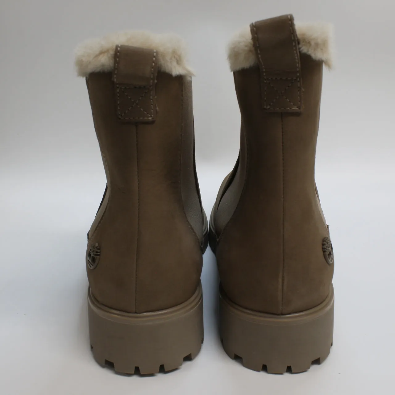 Womens Timberland Lyonsdale Chelsea Boots Taupe Grey Uk Size 8